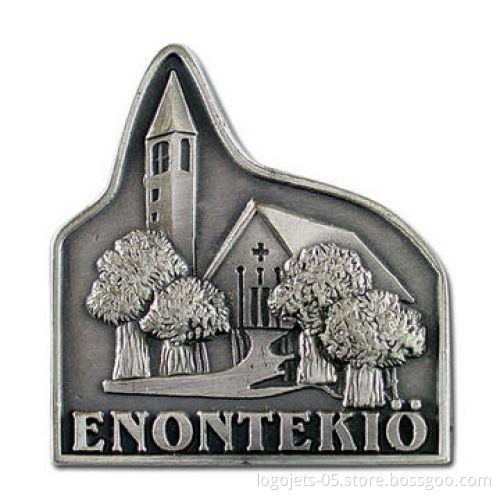 Pewter/Spin-cast Pins in Animal Shapes, Available in Different Types of Finishes